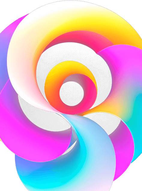 abstract rainbow wheel