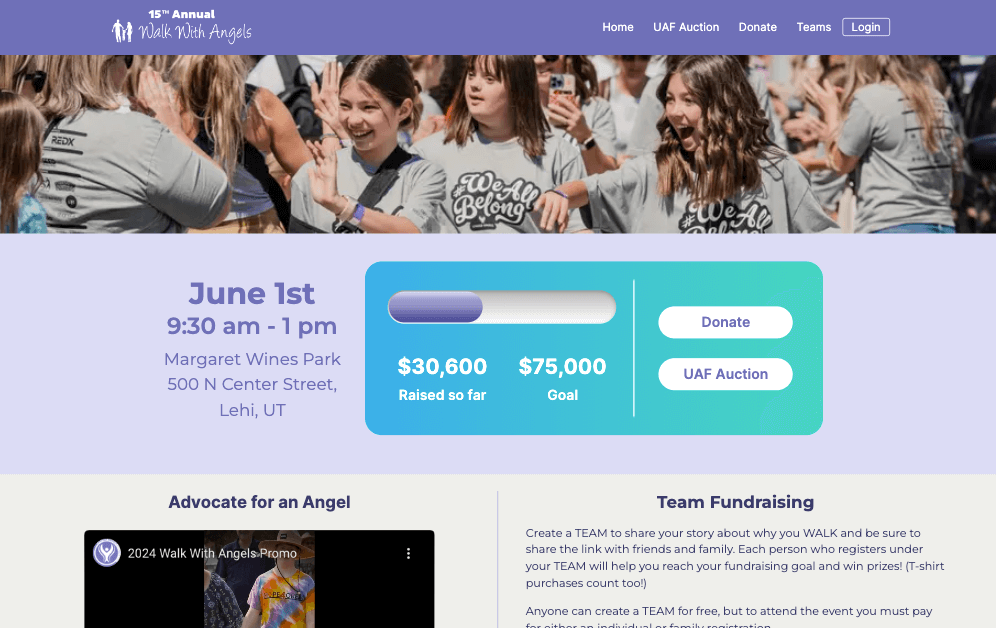 Walk with Angels site preview